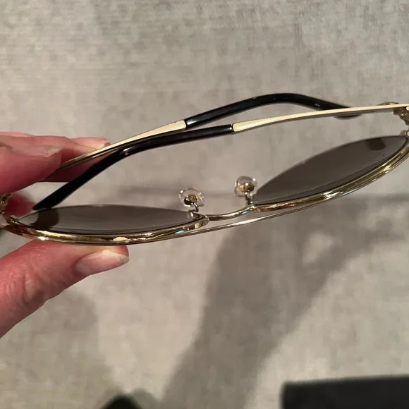 Versace Metallic Gold Sunglasses like new authentic versace  display picture 2
